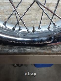 00-08 Harley-Davidson Touring FLH Bagger Front Wheel Rim Dual Brake Disc