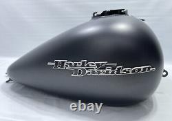 08+ Harley-davidson Touring Charcoal Denim Gray Gas Tank Fuel Bagger Dented