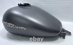 08+ Harley-davidson Touring Charcoal Denim Gray Gas Tank Fuel Bagger Dented