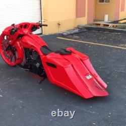 09-13 Harley Davidson Bagger Saddlebags Overlay Fender Flh Touring