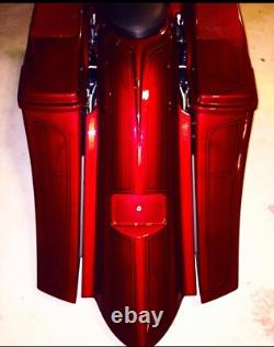 09-13 Harley Davidson Bagger Saddlebags Overlay Fender Flh Touring