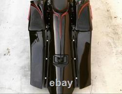 09-13 Harley Davidson Bagger Saddlebags Overlay Fender Flh Touring