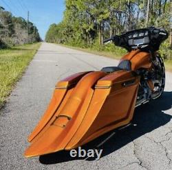 09-2022 Harley Davidson touring custom bagger extended kit stretch saddlebags