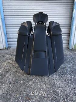 09-22 Bagger Extended Stretched Saddlebags Fender Kit For Harley-davidson