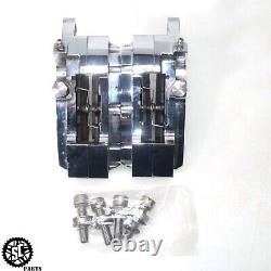 09-22 Harley Davidson Bagger Demons 4 Piston Billet Front Brake Caliper 11.8 H46