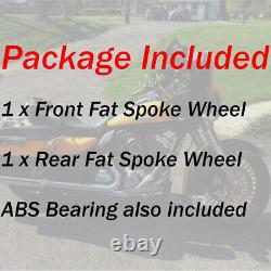 09-23 Touring Bagger 21X3.5 18X5.5 Fat Spoke Wheels for Harley Road Street Glide
