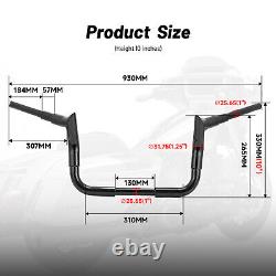 10 Meathook Ape Hanger Bars Handlebars For Harley Bagger Street Electra Glide