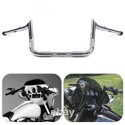 10 Meathook Ape Hanger Bars Handlebars For Harley Touring Street Glide Electra