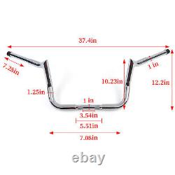 10 Meathook Ape Hanger Bars Handlebars For Harley Touring Street Glide Electra