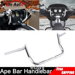 10 Rise Meathook Bagger Ape Handlebar for Harley Street Glide FLH FLHX FLHT 86+