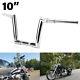 10 Rise Motorcycle Horn Ape Hanger Handlebar Chrome For Harley Road Glide FLTRX