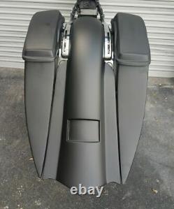 14-2018 Touring Harley Davidson Stretched Saddlebags and Rear Fender Bags Bagger