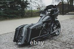 14-21 Bagger Extended 5 Stretched Saddlebags Fender Kit For Harley-davidson