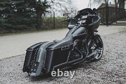 14-22 Bagger Extended 5 Stretched Saddlebags Fender Kit For Harley-davidson