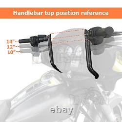 14 Meathook Monkey Bar Ape Handlebars For Harley Bagger Electra & Street Glide