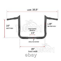14 Meathook Monkey Bar Ape Handlebars For Harley Bagger Electra & Street Glide