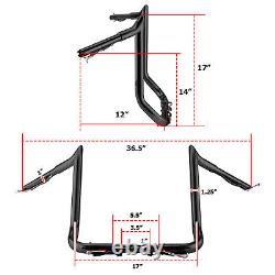 14 Pre-Wired Meathook Monkey Bagger Bar Handlebar For Harley Touring 2014-2023