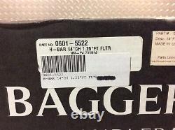 15-23 Harley Davidson Road Glide Chrome Fat Baggers 14 Flat Top Handlebar 1.25