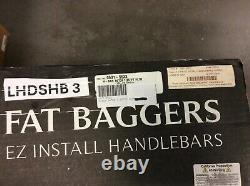 15-23 Harley Davidson Road Glide Chrome Fat Baggers 14 Flat Top Handlebar 1.25