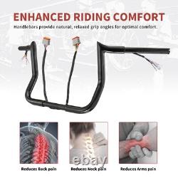 16 Bagger Prewired Handlebar for Harley 96-06 Street Glide Electra Glide Black