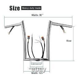 16 Handlebar For Harley-Davidson Sportster Dyna Softail Road King 1996-2006