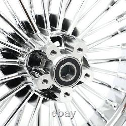 16x3.5 Fat Spoke Wheel Rims Set for Harley Touring Bagger Road King 84-08 Chrome