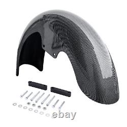 17Carbon Wheel Wrap Front Fender For Harley Touring Street Glide Custom Baggers