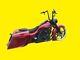 1996-2008 For Harley Davidson Stretched Gas Tank and Side Cover Kit Bagger FLH