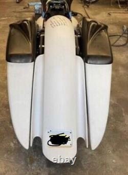 1997-2008 Harley Davidson Audio Bags 7 Down 14 Back Bagger Flh Fiberglass