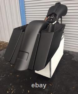 1997-2008 Harley Davidson Flh Touring Bagger 6/9 Stretched Saddlebags & Fender