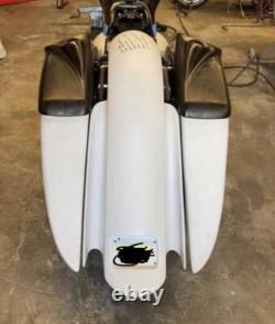 1997-2008 Harley Davidson Flh Touring Bagger 7/14 Stretched Saddlebags & Fender