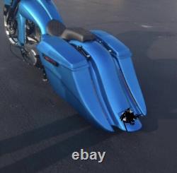 1997-2008 Harley Davidson Flh Touring Bagger 7/14 Stretched Saddlebags & Fender