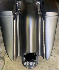 1997-2008 Harley Davidson Flh Touring Bagger 7/14 Stretched Saddlebags & Fender