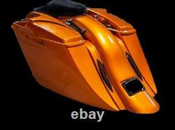 1997-2008 Harley Davidson Touring Bagger Saddlebags, Fender No Lids