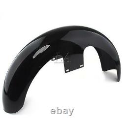 19 Wheel Wrap Front Fender For Harley Touring Street Glide Baggers Vivid Black