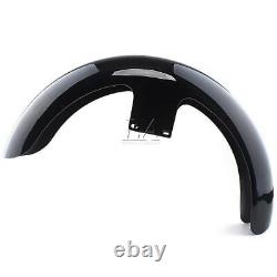 19 Wheel Wrap Front Fender For Harley Touring Street Glide Baggers Vivid Black