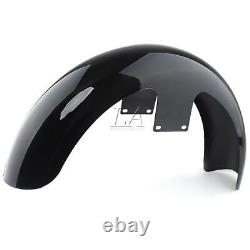 19 Wheel Wrap Front Fender For Harley Touring Street Glide Baggers Vivid Black