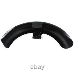 19 Wheel Wrap Front Fender For Harley Touring Street Glide Baggers Vivid Black