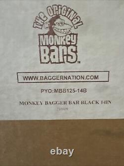 1 1/4 Black 14 Paul Yaffe Bagger Ape Monkey Bar Handlebar Harley Street Glide