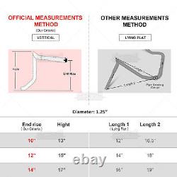 1-1/4 Chrome 12 Monkey Bagger Bar Handlebars For Harley Touring FLHX FLH 86-22