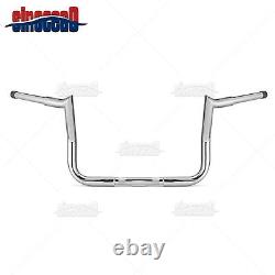 1-1/4 Chrome 12 Monkey Bagger Bar Handlebars For Harley Touring FLHX FLH 86-22