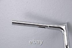 2007 Harley Touring Handlebar FATBAGGERS EZ INSTALL CHROME 12 TALL 1-1/4 THICK