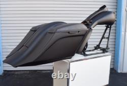 2009-2013 harley davidson roadking bagger kit 7 stretched saddlebags and fender