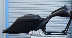 2009-2013 harley davidson roadking bagger kit 7 stretched saddlebags and fender