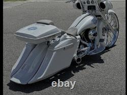 2009-2023 Harley Davidson Audio Bags 6 Down 14 Back Bagger Flh Fiberglass