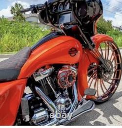 2009-2023 Harley Davidson Audio Bags Kit 6 Down 16 Back Bagger Flh Fiberglass