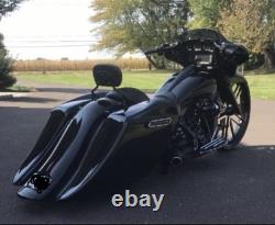 2009-2023 Harley Davidson Stretched Saddlebags Bagger Touring 7.5 Down 14 Back