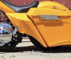 2009-22 Harley Davidson Audio Bags 7 Down 14 Back Bagger End Kit Flh Fiberglas
