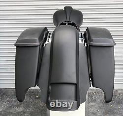 2014-18 Touring Harley Davidson 4.5 Stretched Saddlebags & Rear Fender Baggers