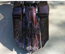 2014-19 Harley Davidson Complete saddle bags custom bagger kit package 7 stretc
